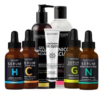 Comprar Kit Limpiador Facial + Tonico Facial + Serum Vitamina C + Suero Acido Hialuronico + Serum Niacinamida + Suero Ácido Glicolico + Gel Contorno De Ojos Quotidien Kit Hidratacion Facial - Paquete