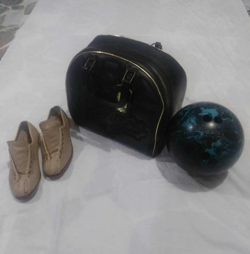 Bola Bowling=brunswick=starline=16lbs=maletín=zapatos=usados