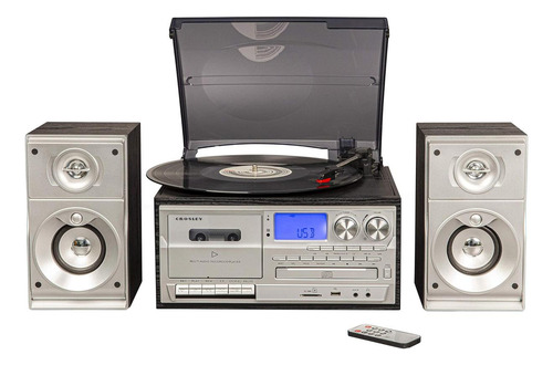 Crosley Cr7014a-bk Eclipse Tirntable De 3 Velocidades Con De