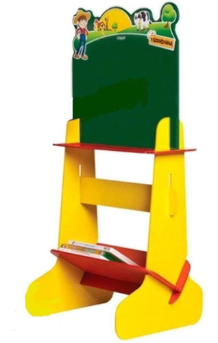 Imagem 2 de 3 de Lousinha Infantil Dupla Stalo Fazenda 8738 29244