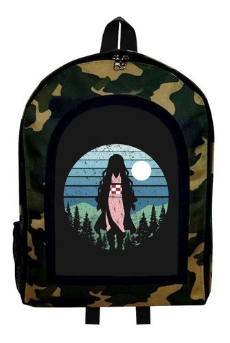 Mochila Camuflada Kimetsu No Yaiba Demon Slayer Modelo 82