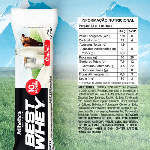 Barras Proteicas Best Whey Bar Caja X 12 Atlhetica Nutrition Original