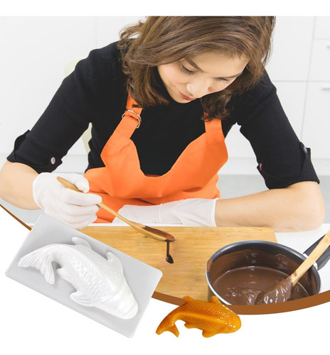 Molde De Koi 3d Moldes De Chocolate Para Carpa Molde De Gela