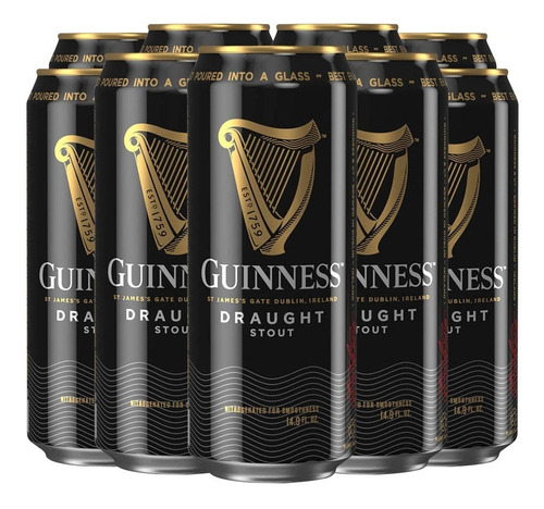 Cerveza Guinness Draught 24 Pack De 440ml C/u