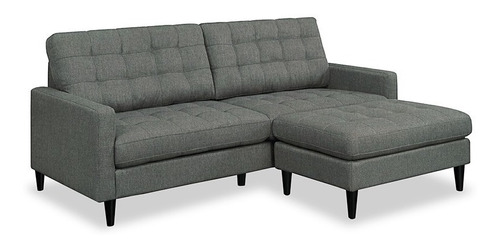 Sala Moon Lino Gris Mueble Sala Sofa Sillon Plaza