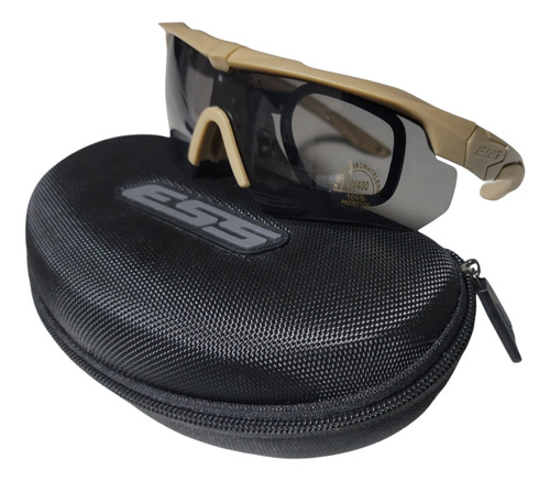 Lentes Ess Tácticos Militares Airsoft Tiro Uv400 Protección 