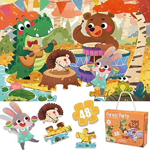 48 Piezas Puzzles Para Niños Edades 3-5 4-8 Toddlers 75r3s