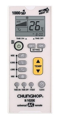 Control Remoto Aire Acondicionado Compatible LG Samsung