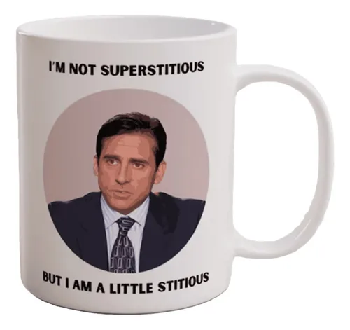 comprar Pocillo Mug - The Office - Not Superstitious - 325 Ml