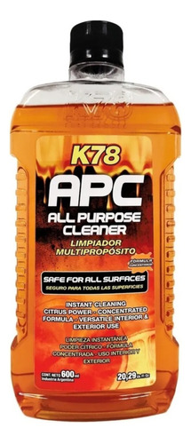 Limpiador Apc Multiproposito Tapizados Plasticos Cuero K78