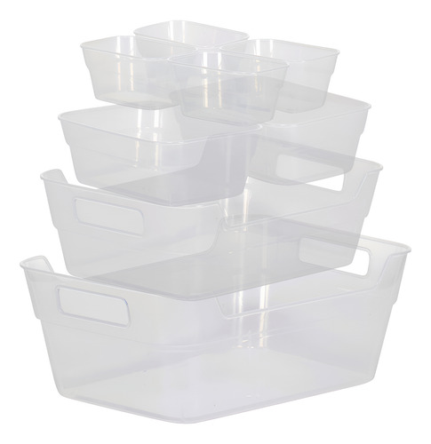 Recipientes Italhome Set De 8 Piezas Transparentes Trasparentes