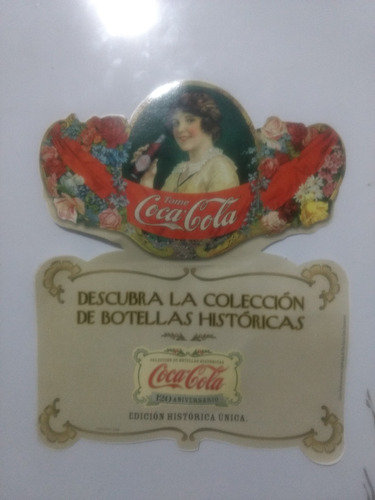 Calcomanía Coca Cola, Colección Botellas Históricas 