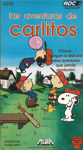 Las Aventuras De Carlitos Vhs Original Snoopy Castellano