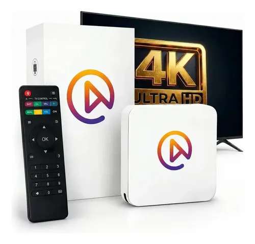 Tv Box Uni V10 4k Lançamento Versao Branco Padrão Copa 2026 Branco