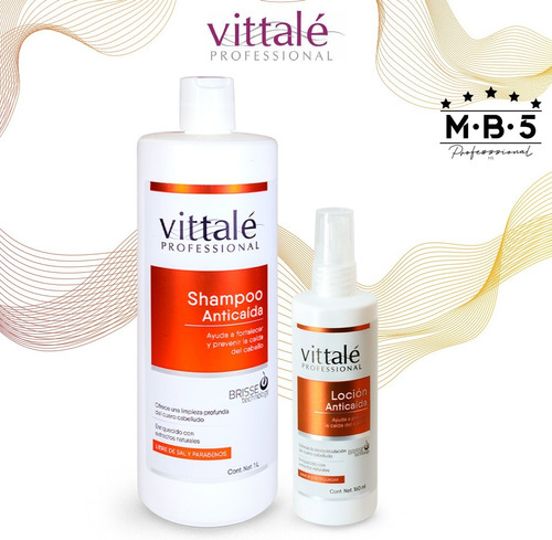 Shampoo Y Loción  Anticaida De Cabello Marca Vitale  