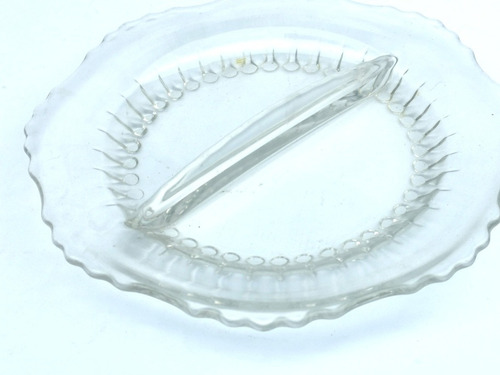 Plato Dividido Cristal Mide 21 Cm