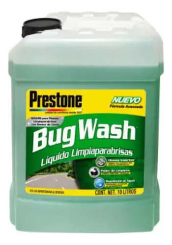 Limpiaparabrisas Prestone Bug Wash 10 L
