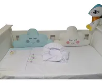 Comprar Chichonera Cabecera Nube + Set Sabanas Cuna Personalizado