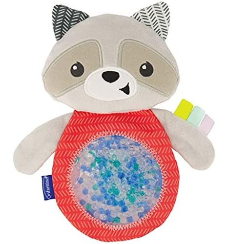 Infantino Seek & Squish Sensory Pal, Mapache Con Vientre De