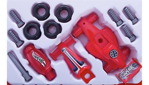 Hot Wheels Auto Rojo 1 Unidad Pvc Para Jugar Rojo
