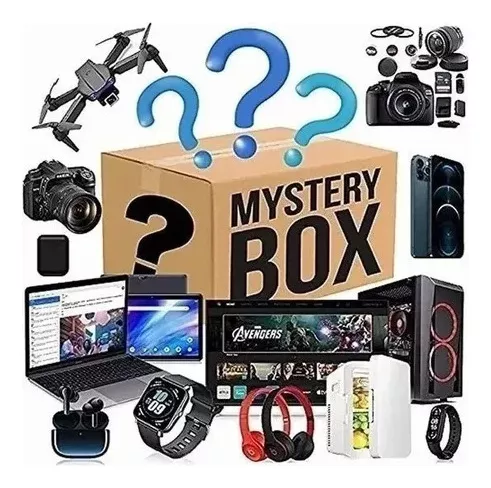 Electronic Lucky Mystery Box - Regalo Sorpresa con Teléfono, Computadora y  Electrónica