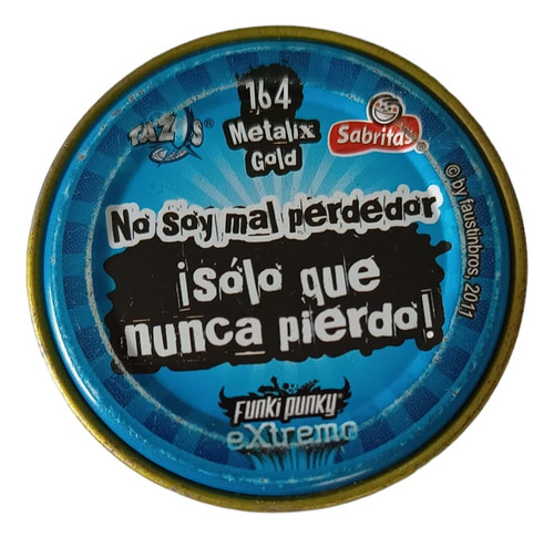 Tazo Funki Punky Extremo 164 Metalix Gold Monty Iii (Usado)