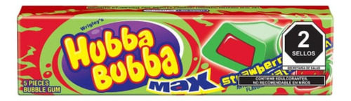 5 Pzas Goma De Mascar Wrigleys Hubba Bubba Sabor A Sandia Fr