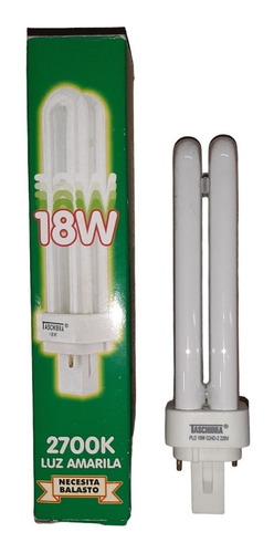 Lámpara P L 18w Cálida Fluorescente P L D (pack De 2)