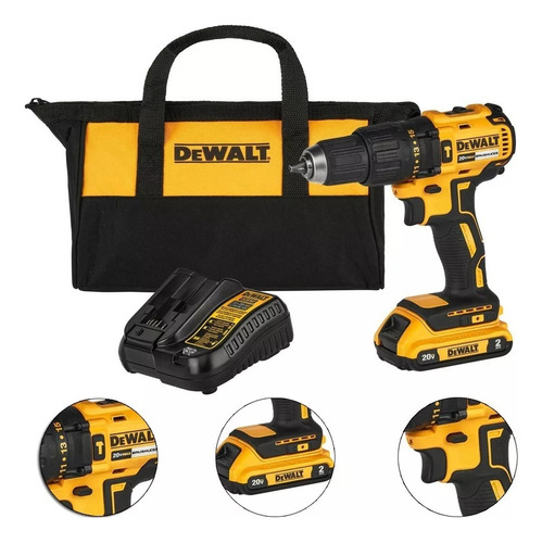 Furadeira Parafusadeira Impacto 20v Brushless Dcd778 Dewalt 