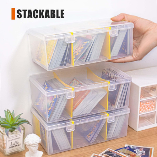 Caja De Almacenamiento De Tarjetas De Comercio De Plástico C