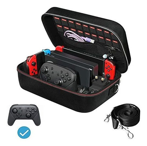 Nintendo Switch Estuche Protector Rigido De Viaje Oled Lite