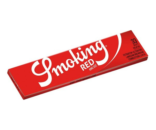 Caja Papel De Fumar Cueros Smoking Rojo Red King Size