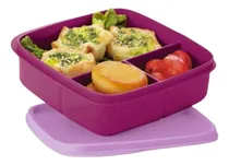 Comprar Porta Vianda Cuadrado Con Divisiones 550 Ml Tupperware