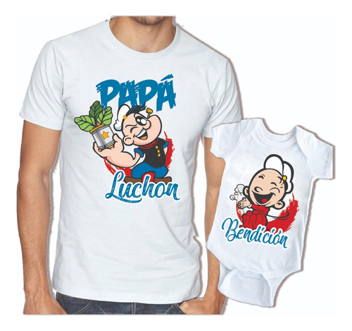 Dúo Playeras Día Del Padre De Popeye