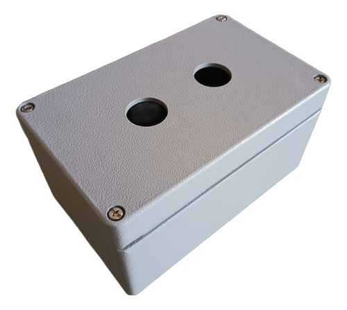 Botonera Metálica 2x22mm, Bc-al-101608, Aluminio Fund