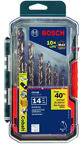 Bosch Co14b 14 Pc Cobalto M42 Juego De Brocas