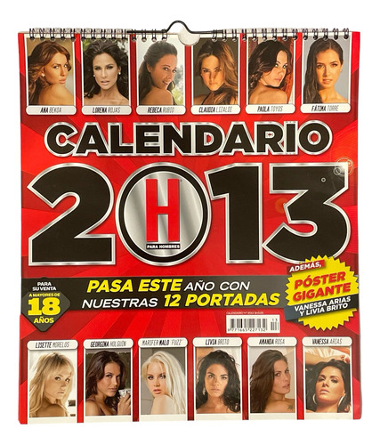 Calendario Revista H Para Hombres 2013 Livia Brito