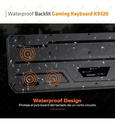Imagen 5 de 10 de Teclado Gamer Retroiluminado Rgb Meetion Mt-k9320 Premium