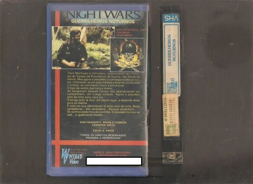 Vhs Guerrilheiros Noturnos ( Night Wars ) - David A Prior (Usado)