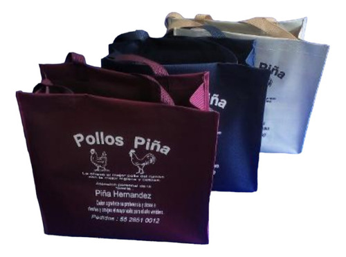 100 Bolsas De Poliester, Burgos, Serigrafia Y  Envio