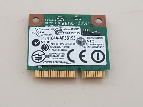 Ar5b195 Placa Wireless + Bluetooth Para Notebook Acer 5250