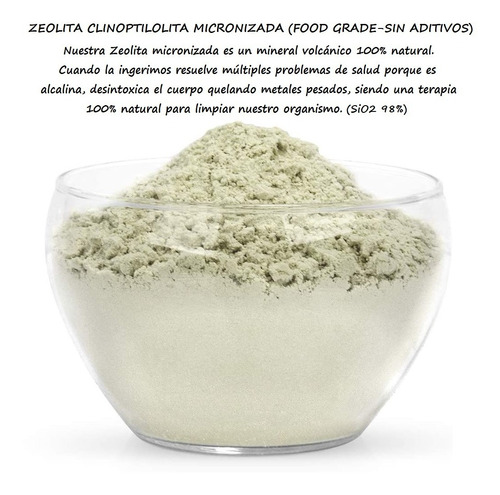 Zeolita Clinoptilolita Micronizada Calcica 100% Usp