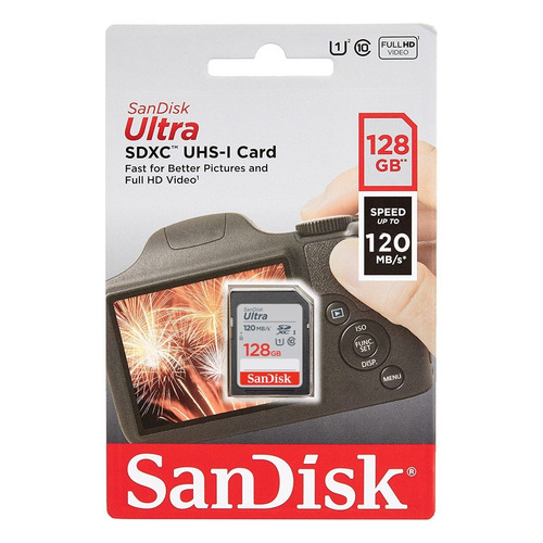 Imagen 4 de 5 de Tarjeta Sdxc 128gb Sandisk Ultra, Uhs-i, Clase 10, 120mb/s