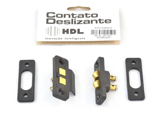 Imagem 2 de 4 de Contato Deslizante Hdl Fechadura Elétrica Universal Original