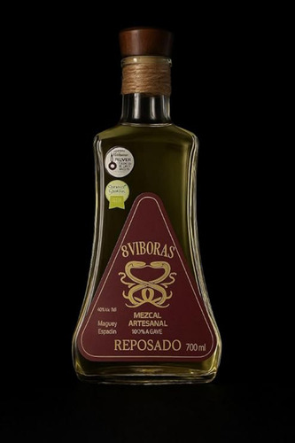 Mezcal Reposado 8 VĂboras - 100% Agave Artesanal 750ml