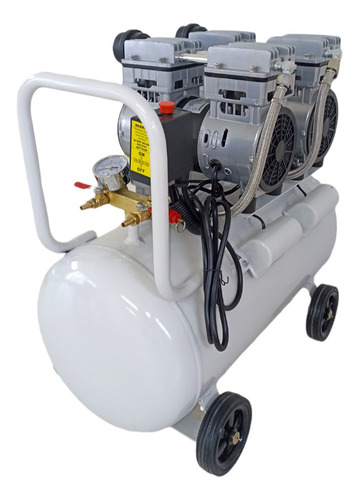 Imagen 4 de 8 de Compresor Libre De Aceite 50 Lts 1500w 110v Odontologia