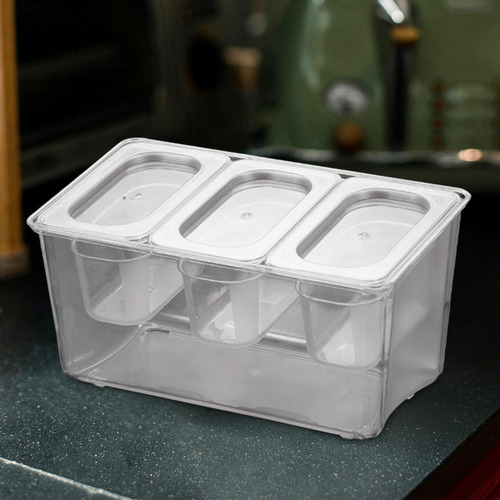Servidor De Condimentos Refrigerados, Caja De Mermeladas.