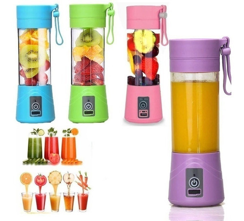 Mini Licuadora Portatil Recargable Usb Vaso Dieta Batidora