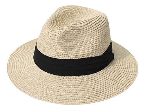 Sombrero De Paja Ancho En U Panama Roll Up Fedora 7885 [u]