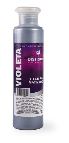 Imagen 1 de 8 de Shampoo Matizador Violeta Distriwil Professional X250ml